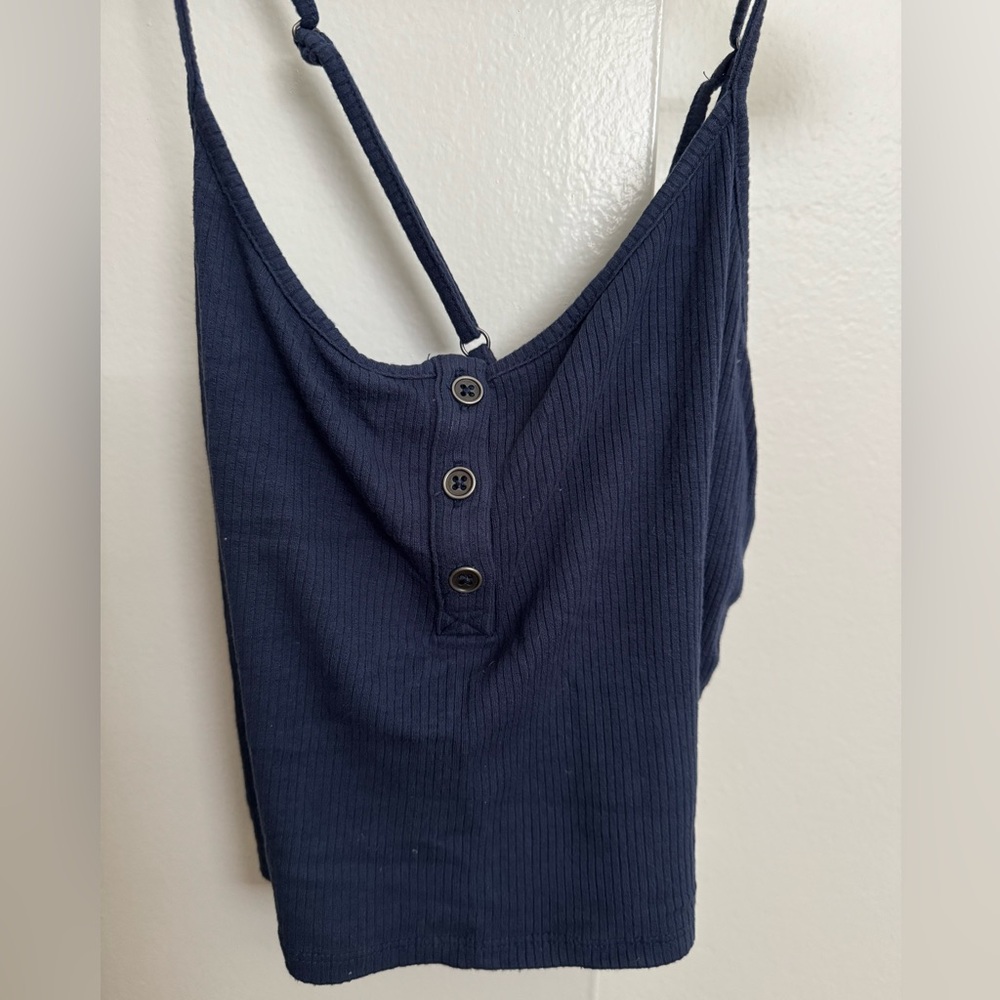 Navy blue cropped tank